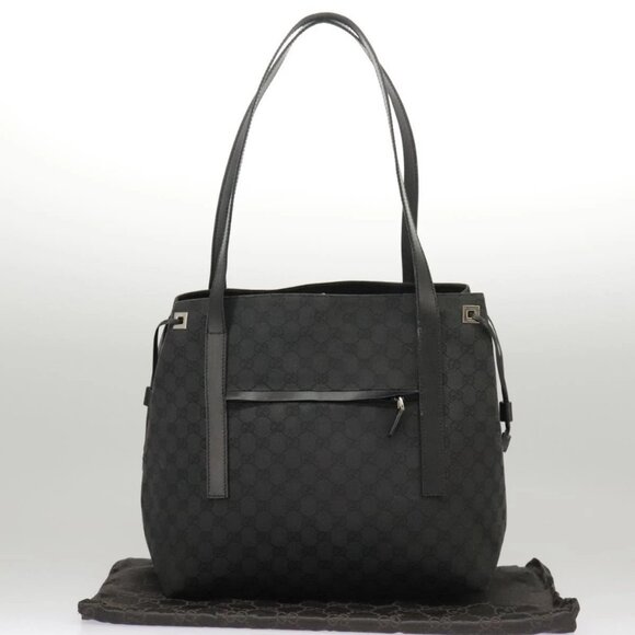 Gucci Handbags - GUCCI GG Canvas Shoulder Bag Black 30501 Auth